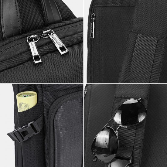 Men Oxford Waterproof Vertical Chest Bag Wear-resistant Large Capacity Multi-pocket Crossbody Bags Shoulder Bag Men Oxford Waterproof Vertical Chest Bag Wear-resistant Large Capacity Multi-pocket Crossbody Bags Shoulder Bag
