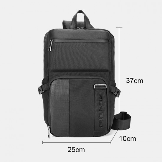 Men Oxford Waterproof Vertical Chest Bag Wear-resistant Large Capacity Multi-pocket Crossbody Bags Shoulder Bag Men Oxford Waterproof Vertical Chest Bag Wear-resistant Large Capacity Multi-pocket Crossbody Bags Shoulder Bag