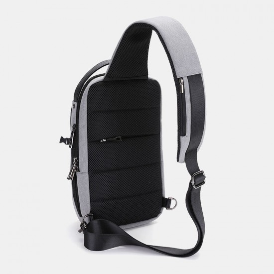 Men Waterproof Concealed Water Cup Bag Design On The Side Wild Oxford Chest Bag USB Charging Large Capacity Crossbody Bags Shoulder Bag Men Waterproof Concealed Water Cup Bag Design On The Side Wild Oxford Chest Bag USB Charging Large Capacity Crossbody Bags Shoulder Bag