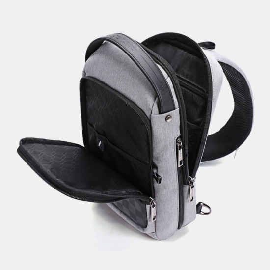 Men Waterproof Concealed Water Cup Bag Design On The Side Wild Oxford Chest Bag USB Charging Large Capacity Crossbody Bags Shoulder Bag Men Waterproof Concealed Water Cup Bag Design On The Side Wild Oxford Chest Bag USB Charging Large Capacity Crossbody Bags Shoulder Bag
