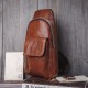 Men Genuine Leather Soft Waterproof Chest Bag Outdoor Sport Retro Large Capacity Crossbody Bags Shoulder Bag Men Genuine Leather Soft Waterproof Chest Bag Outdoor Sport Retro Large Capacity Crossbody Bags Shoulder Bag