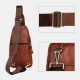 Men Genuine Leather Soft Waterproof Chest Bag Outdoor Sport Retro Large Capacity Crossbody Bags Shoulder Bag Men Genuine Leather Soft Waterproof Chest Bag Outdoor Sport Retro Large Capacity Crossbody Bags Shoulder Bag