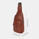 Men Genuine Leather Soft Waterproof Chest Bag Outdoor Sport Retro Large Capacity Crossbody Bags Shoulder Bag Men Genuine Leather Soft Waterproof Chest Bag Outdoor Sport Retro Large Capacity Crossbody Bags Shoulder Bag