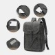 Men Multi-pocket Breathable PU Leather Backpack Vintage 14 Inch Laptop Bag Large Capacity Travel Bag Men Multi-pocket Breathable PU Leather Backpack Vintage 14 Inch Laptop Bag Large Capacity Travel Bag