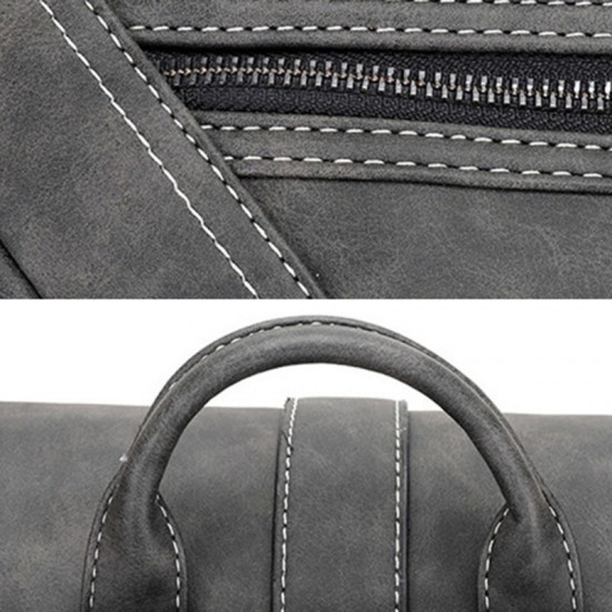 Men Multi-pocket Breathable PU Leather Backpack Vintage 14 Inch Laptop Bag Large Capacity Travel Bag Men Multi-pocket Breathable PU Leather Backpack Vintage 14 Inch Laptop Bag Large Capacity Travel Bag