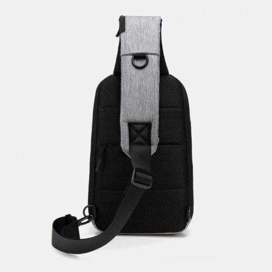Men Large Capacity USB Charging Chest Bag Casual Waterproof Convertible Shoulder Strap Crossbody Bags Shoulder Bag Men Large Capacity USB Charging Chest Bag Casual Waterproof Convertible Shoulder Strap Crossbody Bags Shoulder Bag