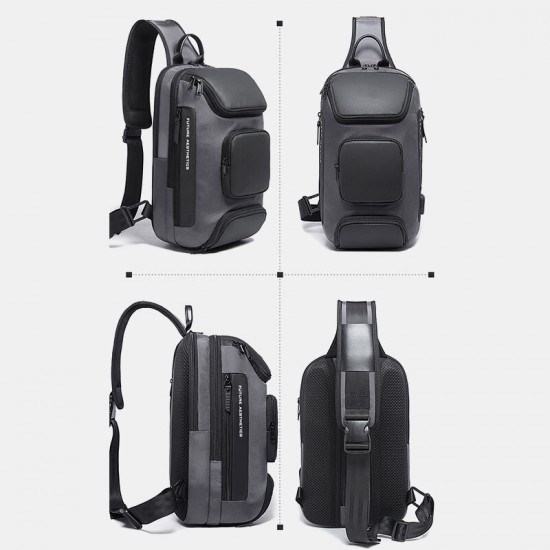 Men Multifunction Multi-pocket USB Charging Chest Bag Large Capacity 15.6 Inch Laptop Bag Crossbody Bags Shoulder Bag Men Multifunction Multi-pocket USB Charging Chest Bag Large Capacity 15.6 Inch Laptop Bag Crossbody Bags Shoulder Bag