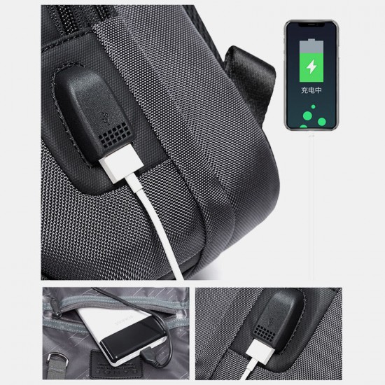 Men Multifunction Multi-pocket USB Charging Chest Bag Large Capacity 15.6 Inch Laptop Bag Crossbody Bags Shoulder Bag Men Multifunction Multi-pocket USB Charging Chest Bag Large Capacity 15.6 Inch Laptop Bag Crossbody Bags Shoulder Bag