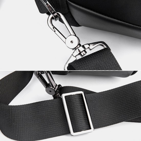 Men Large Capacity Waterproof Chest Bag Headphones Jack USB Charging Shoulder Bag Crossbody Bags Men Large Capacity Waterproof Chest Bag Headphones Jack USB Charging Shoulder Bag Crossbody Bags