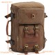 KAUKKO Men's Canvas Army Style Shoulder Travel Tactical Backpacks KAUKKO Men's Canvas Army Style Shoulder Travel Tactical Backpacks