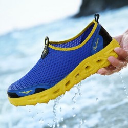 Lightweight Hollow Out Casual Sport Shoes In Mesh