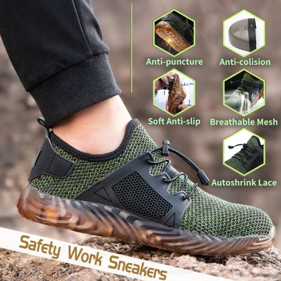 Hiking Steel Toe Work Safety Shoes Mesh Anti-slip shoes Hiking Steel Toe Work Safety Shoes Mesh Anti-slip shoes