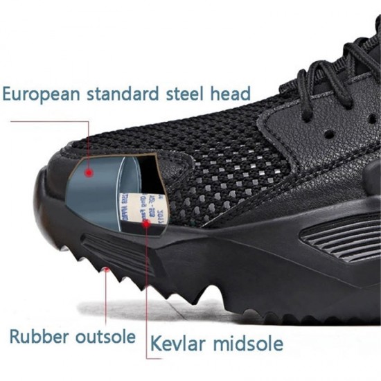 Anti-Smash Steel Toe Lightweight Safety Work Shoes Anti-Smash Steel Toe Lightweight Safety Work Shoes