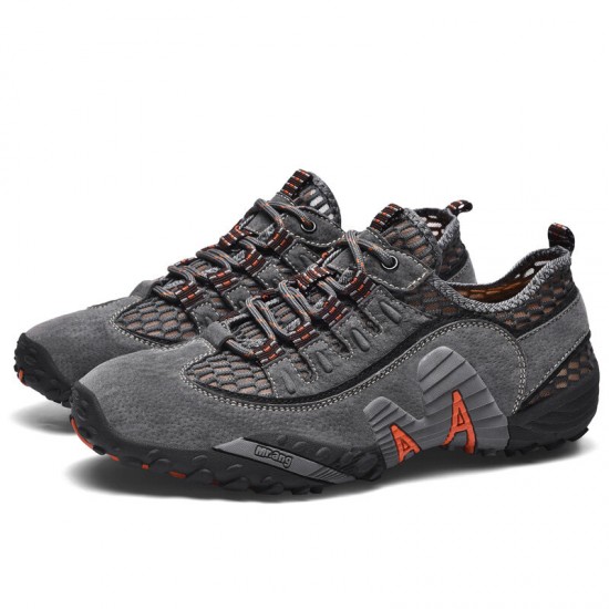 Men Outdoor Mesh Breathable Slip Resistant Water Hiking Shoes Men Outdoor Mesh Breathable Slip Resistant Water Hiking Shoes