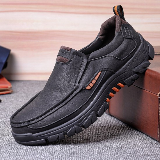 Men Microfiber Leather Outdoor Non Slip Casual Shoes Men Microfiber Leather Outdoor Non Slip Casual Shoes