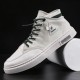 Men Stylish Stitching Canvas Comfy Breathable High Top Casual Sneakers Men Stylish Stitching Canvas Comfy Breathable High Top Casual Sneakers