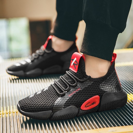 Men Colorblock Mesh Fabric Breathable Sport Casual Running Sneakers Men Colorblock Mesh Fabric Breathable Sport Casual Running Sneakers