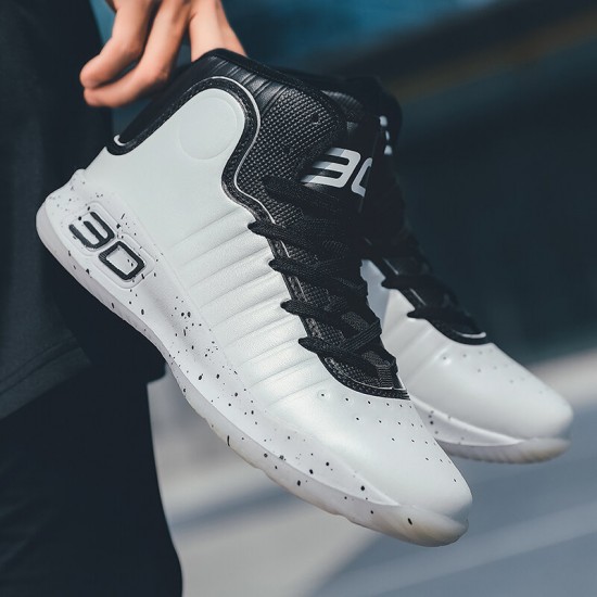 Men High Top Wearable Breathable Casual Sport Basketball Sneakers Men High Top Wearable Breathable Casual Sport Basketball Sneakers