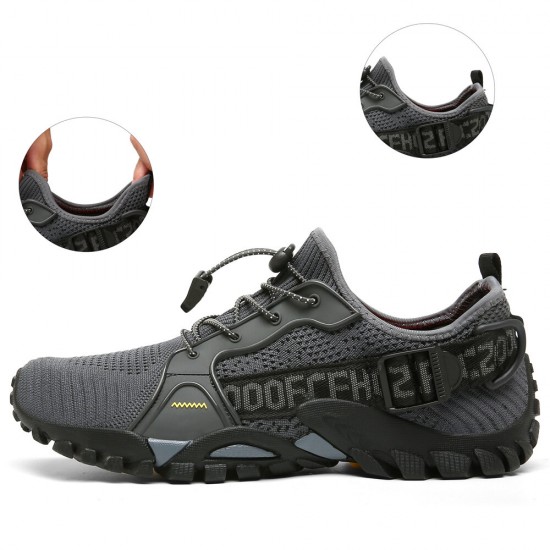 Men Outdoor Breatahble Knitted Fabric Comfy Non Slip Soft Easy Elastic Lace Up Sneakers Men Outdoor Breatahble Knitted Fabric Comfy Non Slip Soft Easy Elastic Lace Up Sneakers