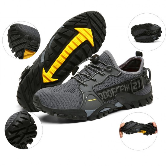 Men Outdoor Breatahble Knitted Fabric Comfy Non Slip Soft Easy Elastic Lace Up Sneakers Men Outdoor Breatahble Knitted Fabric Comfy Non Slip Soft Easy Elastic Lace Up Sneakers