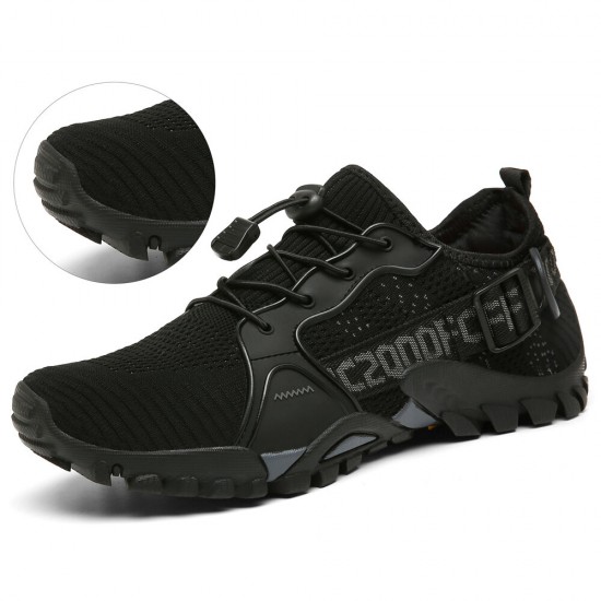 Men Outdoor Breatahble Knitted Fabric Comfy Non Slip Soft Easy Elastic Lace Up Sneakers Men Outdoor Breatahble Knitted Fabric Comfy Non Slip Soft Easy Elastic Lace Up Sneakers