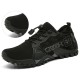 Men Outdoor Breatahble Knitted Fabric Comfy Non Slip Soft Easy Elastic Lace Up Sneakers Men Outdoor Breatahble Knitted Fabric Comfy Non Slip Soft Easy Elastic Lace Up Sneakers