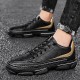 Men Stylish Side Stripe Comfy Non-slip Lace-up Outdoor Hiking Shoes Men Stylish Side Stripe Comfy Non-slip Lace-up Outdoor Hiking Shoes