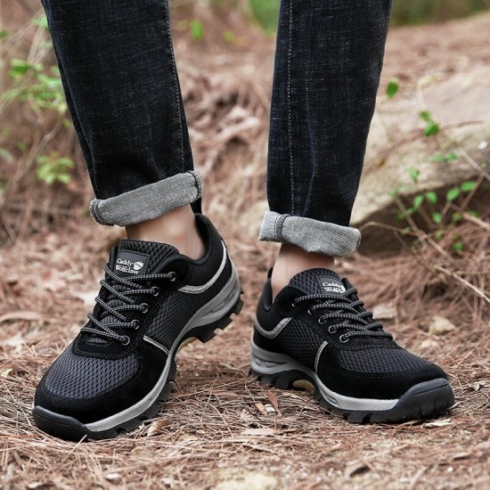 Men Mesh Breathable Slip Resistant Outdoor Climbing Shoes Men Mesh Breathable Slip Resistant Outdoor Climbing Shoes