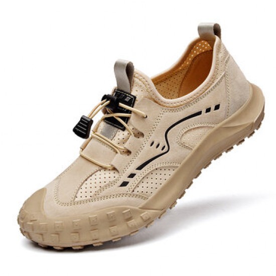 Men Cowhide Breathable Toe Protected Non-slip Soft Outdoor Climbing Shoes Men Cowhide Breathable Toe Protected Non-slip Soft Outdoor Climbing Shoes