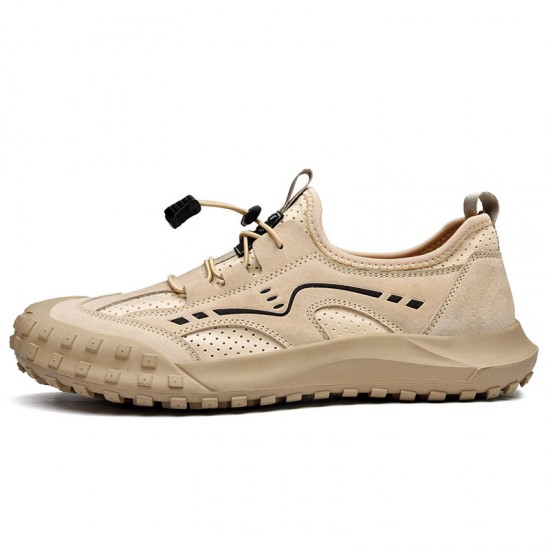 Men Cowhide Breathable Toe Protected Non-slip Soft Outdoor Climbing Shoes Men Cowhide Breathable Toe Protected Non-slip Soft Outdoor Climbing Shoes