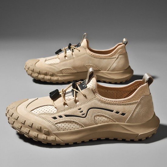 Men Cowhide Breathable Toe Protected Non-slip Soft Outdoor Climbing Shoes Men Cowhide Breathable Toe Protected Non-slip Soft Outdoor Climbing Shoes