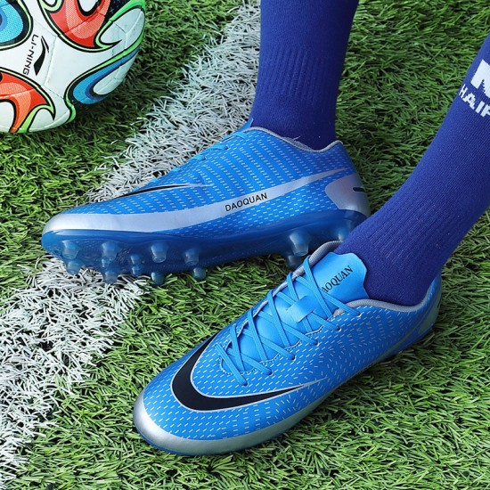 Men Spiked Breathable Non Slip Comforty Outdoor Soccer Shoes Men Spiked Breathable Non Slip Comforty Outdoor Soccer Shoes