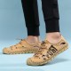Men Microfiber Mesh Breathable Hand Stitching Soft Bottom Closed Toe Casual Outdoor Shoes Men Microfiber Mesh Breathable Hand Stitching Soft Bottom Closed Toe Casual Outdoor Shoes