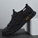 Men Mesh Breathable Hollow Out Hand Stitching Soft Bottom Non Slip Casual Sports Shoes Men Mesh Breathable Hollow Out Hand Stitching Soft Bottom Non Slip Casual Sports Shoes