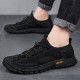 Men Mesh Breathable Hollow Out Hand Stitching Soft Bottom Non Slip Casual Sports Shoes Men Mesh Breathable Hollow Out Hand Stitching Soft Bottom Non Slip Casual Sports Shoes