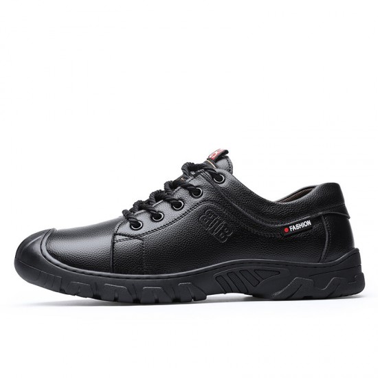Men Genuine Leather Breathable Soft Bottom Non Slip Lace Up Outdoor Casual Shoes Men Genuine Leather Breathable Soft Bottom Non Slip Lace Up Outdoor Casual Shoes
