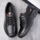 Men Genuine Leather Breathable Soft Bottom Non Slip Lace Up Outdoor Casual Shoes Men Genuine Leather Breathable Soft Bottom Non Slip Lace Up Outdoor Casual Shoes
