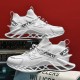 Men Breathable Fabric Comfy Blade Sole Non Slip Lace Up Running Casual Sports Shoes Men Breathable Fabric Comfy Blade Sole Non Slip Lace Up Running Casual Sports Shoes