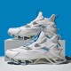 Men Breathable Fabric Soft Blade Thick Sole Non Slip Lace Up Comfy Sports Casual Shoes Men Breathable Fabric Soft Blade Thick Sole Non Slip Lace Up Comfy Sports Casual Shoes