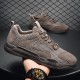 Men Genuine Leather Breathable Mesh Comfy Bottom Non Slip Casual Running Shoes Men Genuine Leather Breathable Mesh Comfy Bottom Non Slip Casual Running Shoes