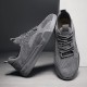Men Genuine Leather Breathable Mesh Comfy Bottom Non Slip Casual Running Shoes Men Genuine Leather Breathable Mesh Comfy Bottom Non Slip Casual Running Shoes