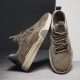 Men Genuine Leather Breathable Mesh Comfy Bottom Non Slip Casual Running Shoes Men Genuine Leather Breathable Mesh Comfy Bottom Non Slip Casual Running Shoes