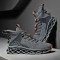 Men Breathable Fabric Soft Blade Sole Non Slip Lace Up Casual Sports Shoes