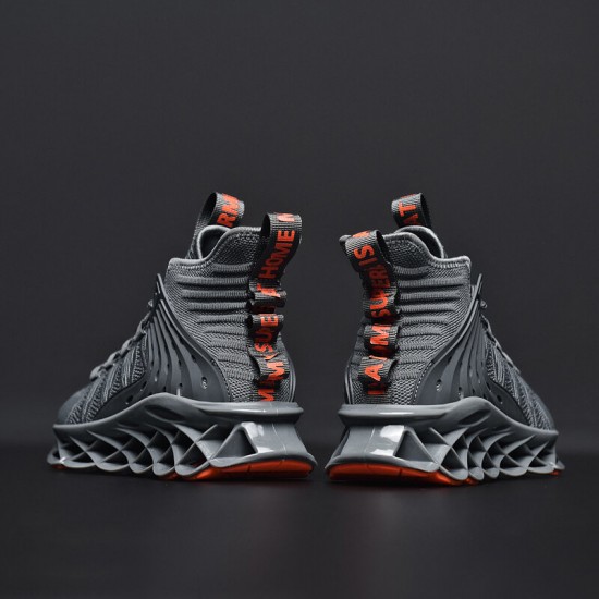 Men Breathable Fabric Soft Blade Sole Non Slip Lace Up Casual Sports Shoes Men Breathable Fabric Soft Blade Sole Non Slip Lace Up Casual Sports Shoes