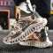 Men Breathable Fabric Comfy Blade Sole Non Slip Elastic Laces Casual Sports Shoes