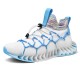 Men Breathable Fabric Comfy Blade Sole Non Slip Elastic Laces Casual Sports Shoes Men Breathable Fabric Comfy Blade Sole Non Slip Elastic Laces Casual Sports Shoes