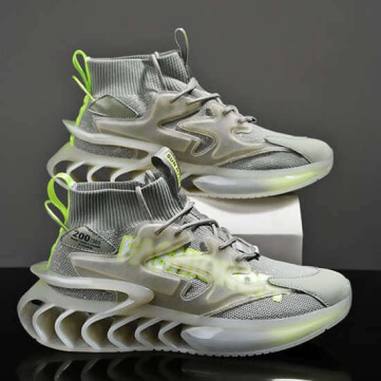 Men Breathable Fabric Soft Blade Sole Non Slip Lace Up Comfy Sports Casual Running Sneakers Men Breathable Fabric Soft Blade Sole Non Slip Lace Up Comfy Sports Casual Running Sneakers
