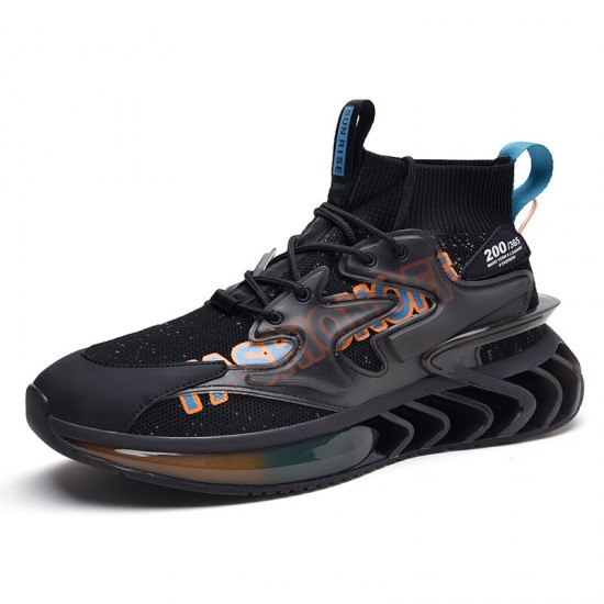 Men Breathable Fabric Soft Blade Sole Non Slip Lace Up Comfy Sports Casual Running Sneakers Men Breathable Fabric Soft Blade Sole Non Slip Lace Up Comfy Sports Casual Running Sneakers
