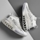 Men Breathable Fabric Soft Blade Sole Non Slip Lace Up Comfy Sports Casual Running Sneakers Men Breathable Fabric Soft Blade Sole Non Slip Lace Up Comfy Sports Casual Running Sneakers