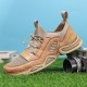 Men Leather Breathable Mesh Comfy Fabric Soft Bottom Elastic Band Casual Sports Shoes Men Leather Breathable Mesh Comfy Fabric Soft Bottom Elastic Band Casual Sports Shoes